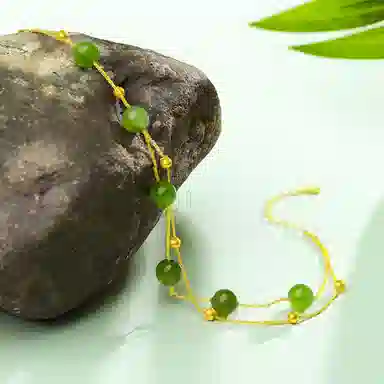 老庙 满天星碧玉双层 和田玉 手链 女款