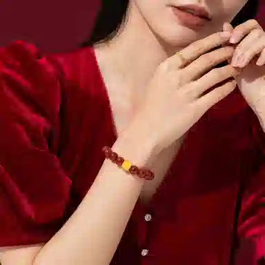 老庙 经典大气精致硬金精品 足金 按克计价 黄金手串 女款