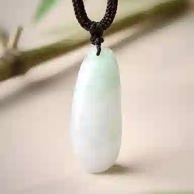 老庙 精致大气新中式福瓜编绳 豆种 翡翠项链 男女同款情侣款