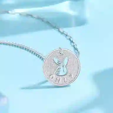 老庙 小兔子项链时尚精品 铂金 铂金项链 女款