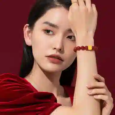 老庙 经典大气精致硬金精品 足金 按克计价 黄金手串 女款