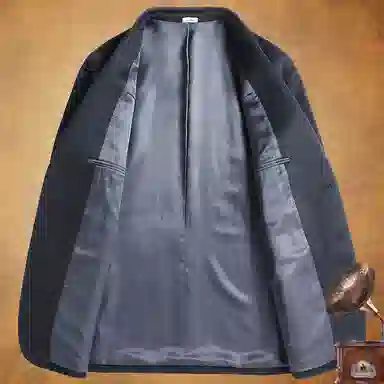 轻奢高端商务休闲百搭保暖羊绒羊毛呢西服外套西装 男款