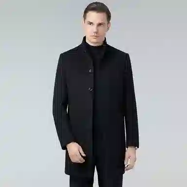 Devanro Wool Coat Black