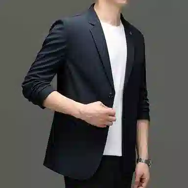 轻商务韩版通勤高档休闲正装西装 男款