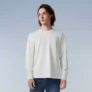 Thumb White Long Sleeve Tee