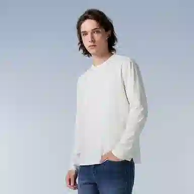 Thumb White Long Sleeve Tee