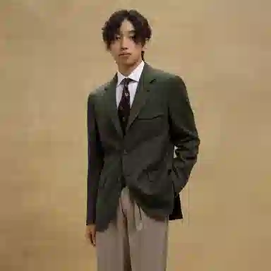 SKARO SKV1131 Deep Green Wool Blazer