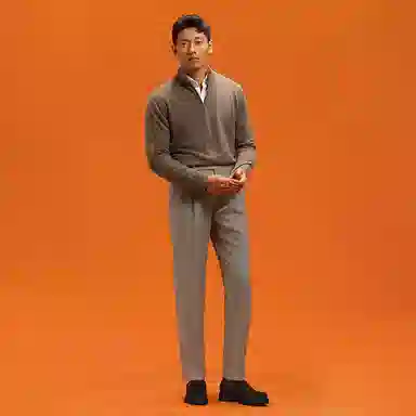 SKARO Cashmere Half-Zip Pullover