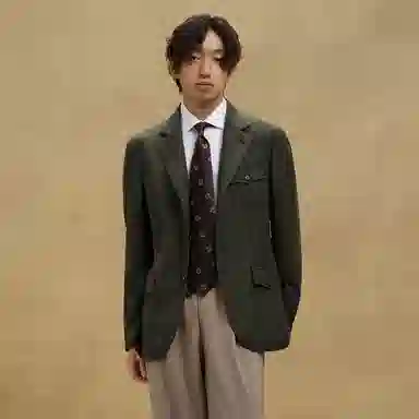 SKARO SKV1131 Deep Green Wool Blazer