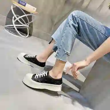 阿比让 头层牛皮 时尚百搭简约 增高 低帮 生活休闲鞋 女款