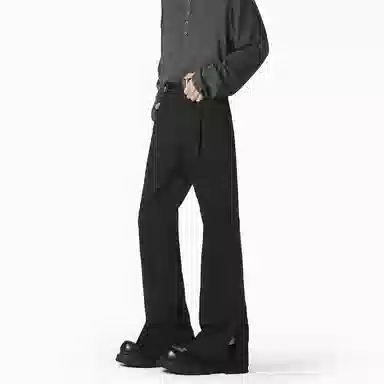 多风格宽松显瘦百搭微喇裤牛仔裤 男女同款