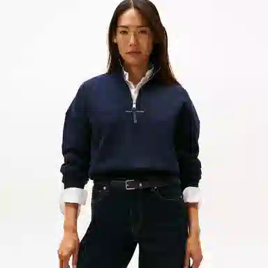 Tommy Hilfiger Half-Zip Pullover Sweatshirt