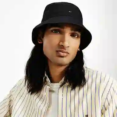 Tommy Hilfiger Embroidered Flag Bucket Hat