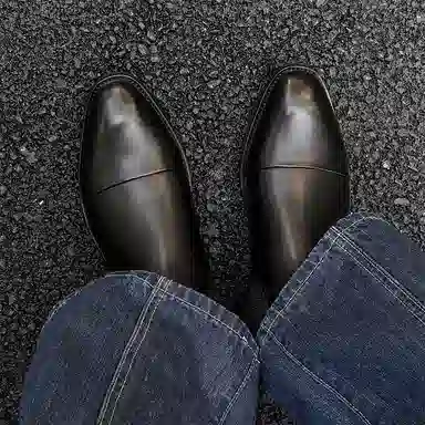 威世米邦 超纤皮 复古英伦休闲商务 短筒 切尔西靴 男款