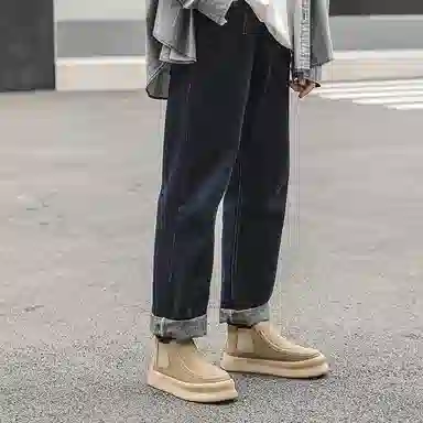 威世米邦 牛反绒 百搭通勤潮流 短筒 切尔西靴 男款