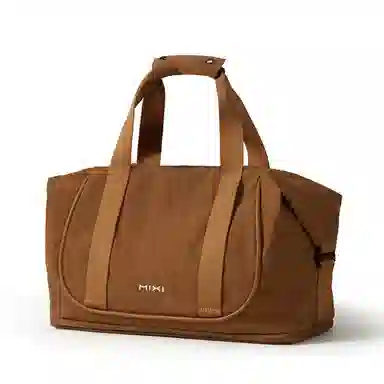 米熙 可扩容大容量 织物 旅行包 大号 男女同款情侣款 云雾白/岩土棕/暗夜黑/烟雾紫