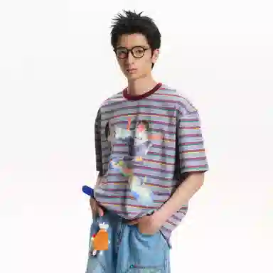 Mr. Jiangnan Vintage Striped T-Shirt