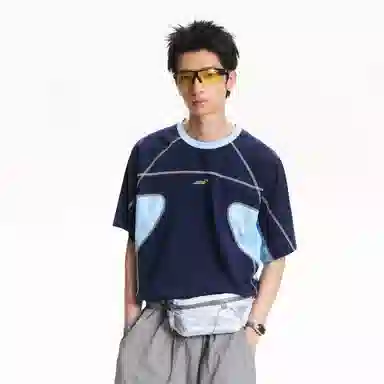 Mr. Jiangnan High Street Colorblock Tee