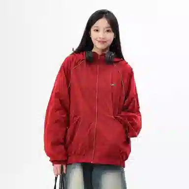 Mr. Jiangnan Line Stitch Detachable Hood Jacket