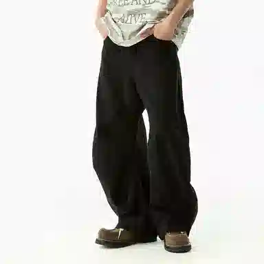 Mr. Jiangnan Wild Unlimited Vintage Wide Leg Jeans