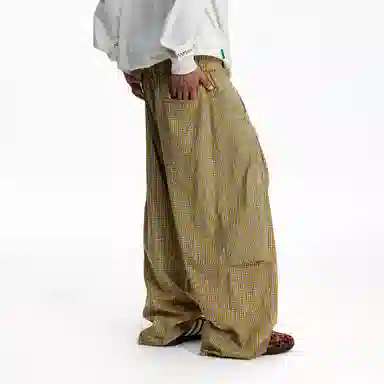 Mr. Jiangnan Vintage Plaid Pants