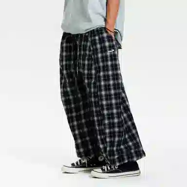 Mr. Jiangnan Vintage Plaid Joggers
