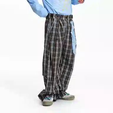 Mr. Jiangnan Vintage Plaid Pants