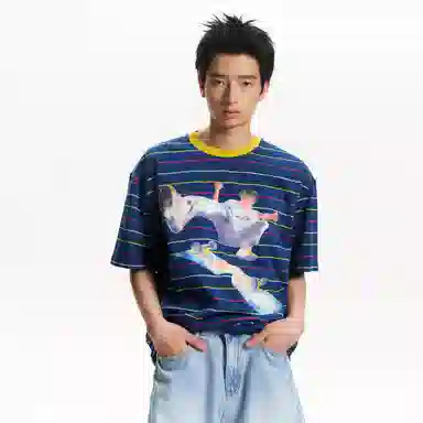 Mr. Jiangnan Vintage Striped T-Shirt