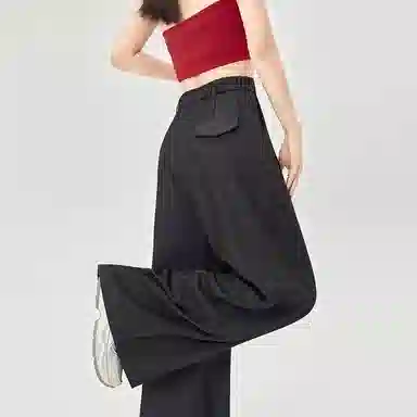 淑好百 天丝牛仔阔腿裤长裤休闲裤 女款