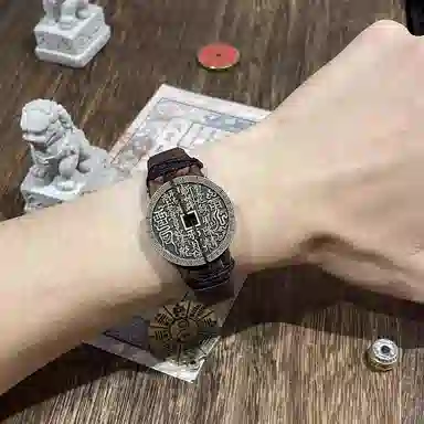 既白南兮 十年人间 山鬼花钱本命年铁三角十年之约道系青年国风新中式文创#好运 合金 手环 男女同款情侣款