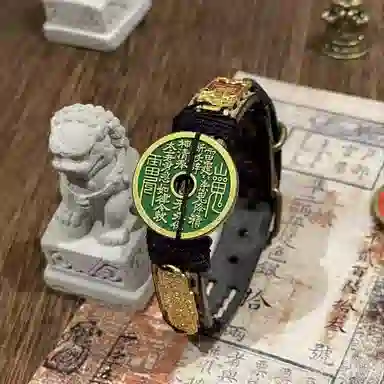 既白南兮 山鬼花钱貔貅好运国风新中式文创 合金 手环 男女同款情侣款