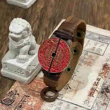 既白南兮 藏海花山鬼花钱十年之约小哥好运本命年道系青年国风新中式文创 合金 手环 男女同款情侣款