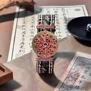 既白南兮 八方来财铜钱本命年好运国风新中式文创 合金 手环 男女同款情侣款