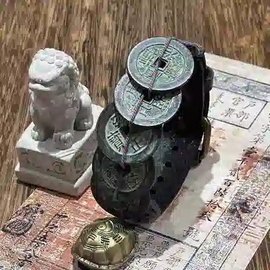 既白南兮 五帝佑祥 五帝钱 国风新中式 合金 手环 男女同款情侣款