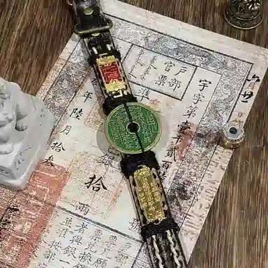 既白南兮 山鬼花钱貔貅好运国风新中式文创 合金 手环 男女同款情侣款