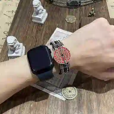 既白南兮 天干地支山鬼花钱本命年好运道系青年国风新中式文创 合金 手环 男女同款情侣款