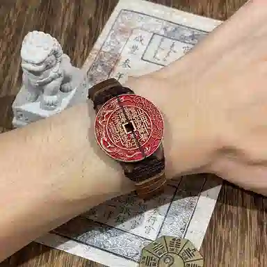 既白南兮 藏海花山鬼花钱十年之约小哥好运本命年道系青年国风新中式文创 合金 手环 男女同款情侣款