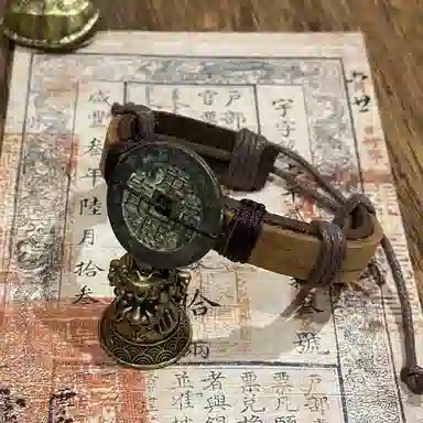 既白南兮 五帝钱康熙康乾盛世好运国风新中式文创 合金 手环 男女同款情侣款