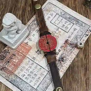 既白南兮 藏海花山鬼花钱十年之约小哥好运本命年道系青年国风新中式文创 合金 手环 男女同款情侣款