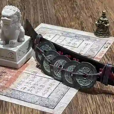 既白南兮 五帝佑祥 五帝钱 国风新中式 合金 手环 男女同款情侣款