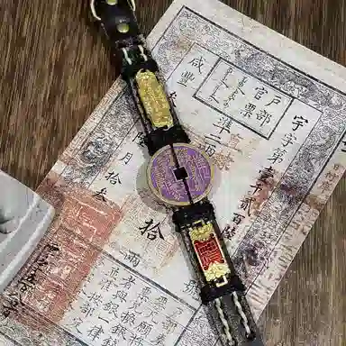 既白南兮 国风新中式复古百搭 合金 手环 男女同款情侣款