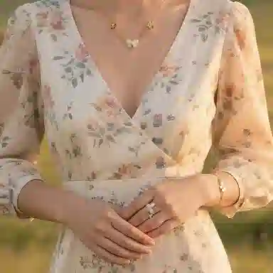 一撇一捺 蝶梦流光系列 蝶舞翩然 合金 手链 女款 金色