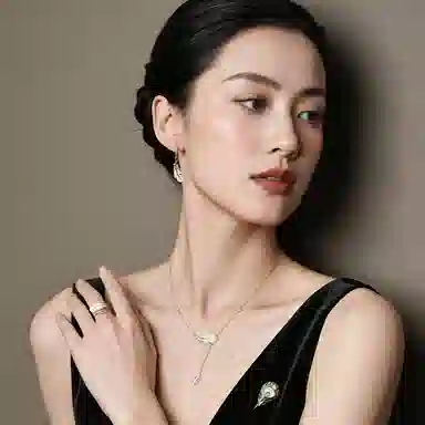 一撇一捺 羽光贝语系列金羽幻光 合金 耳饰 女款 金色