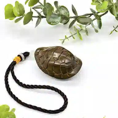 天纵 本命年招财转运国潮文玩吉祥物 原木雕刻富甲天下小乌龟新中式复古手工艺品 阴沉木 把件 男女同款情侣款