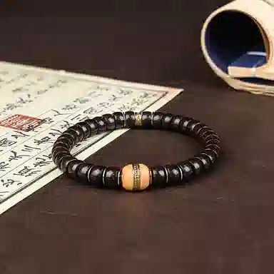 天纵 新中式原生态高端文玩佛珠 小众设计高级感  搭配汉堡转运珠 招财纳福 平安喜乐  解忧好运平安 椰蒂 手串 男女同款情侣款