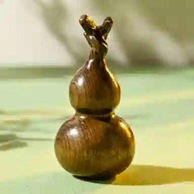 天纵 龙头葫芦福禄实木木雕 本命年转运招财纳福把玩 金丝楠 木作摆件 男女同款情侣款 楠木