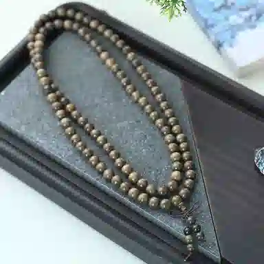 天纵 复古木质佛珠文玩念珠 多圈叠戴 阴沉木 木作手串 通用