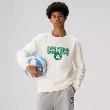 NBA Celtics Crewneck Sweatshirt White