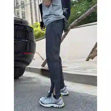 佑麟 侧拉链速干裤子薄款美式工装裤户外运动休闲裤 男女同款