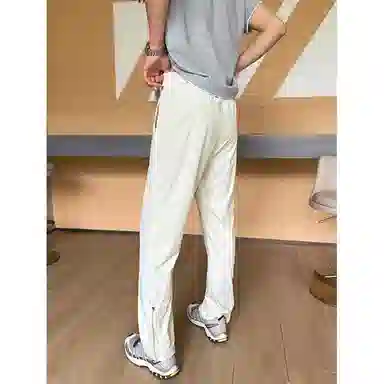 佑麟 户外冰丝速干裤子侧拉链微喇薄款机能三防运动休闲裤 男女同款